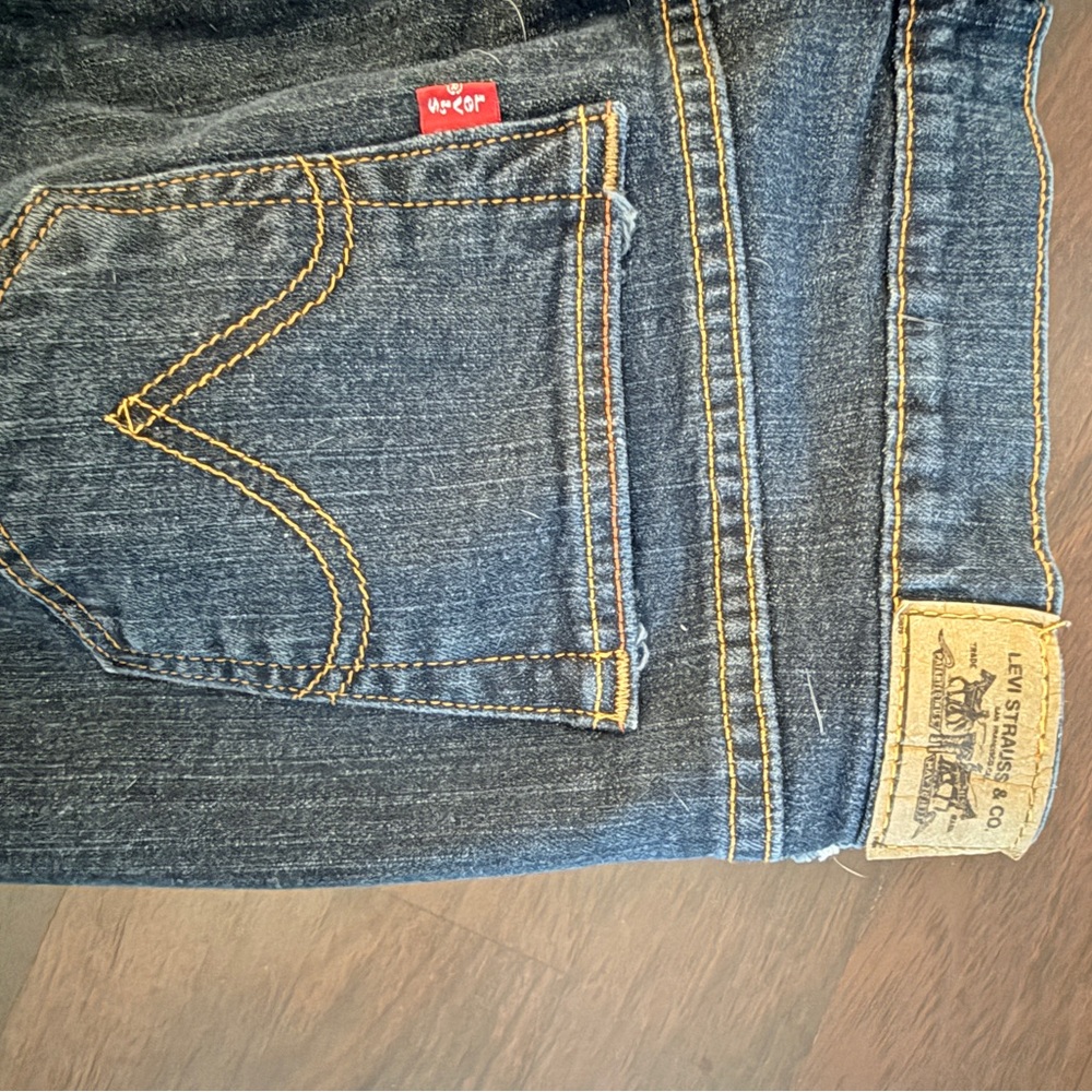 Levi's Jeans Women's 505 Straight Leg Blue Stretch Denim SIZE TAG NOT INCLUDED** - Picture 7 of 9